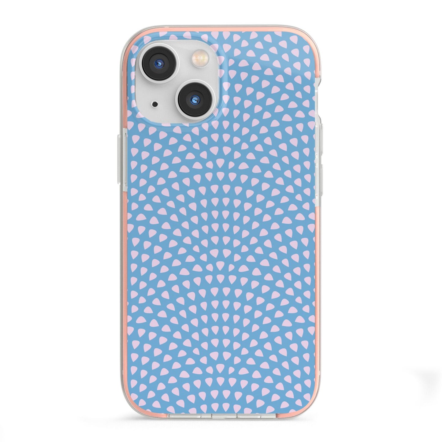 Coastal Pattern iPhone 13 Mini TPU Impact Case with Pink Edges