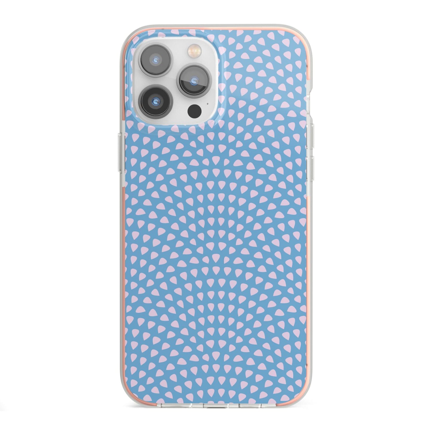 Coastal Pattern iPhone 13 Pro Max TPU Impact Case with Pink Edges