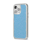 Coastal Pattern iPhone 14 Pro Max Clear Tough Case Silver Angled Image