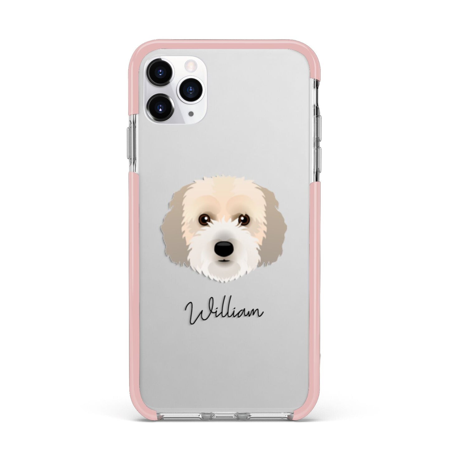 Cockachon Personalised iPhone 11 Pro Max Impact Pink Edge Case