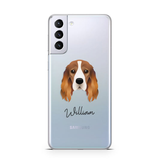 Cocker Spaniel Personalised Samsung S21 Plus Phone Case