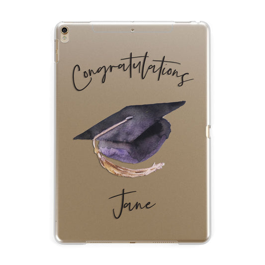 Congratulations Graduate Custom Apple iPad Gold Case