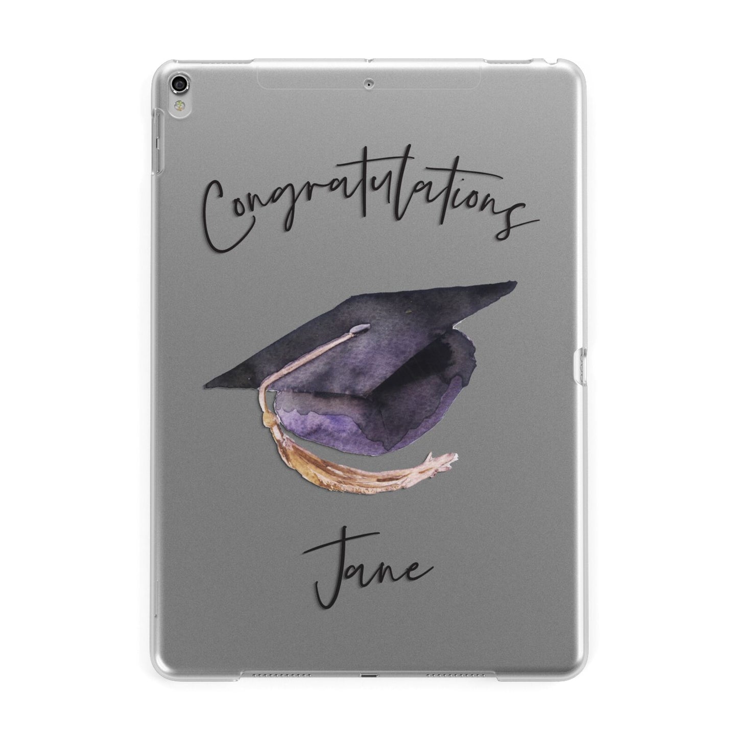 Congratulations Graduate Custom Apple iPad Silver Case