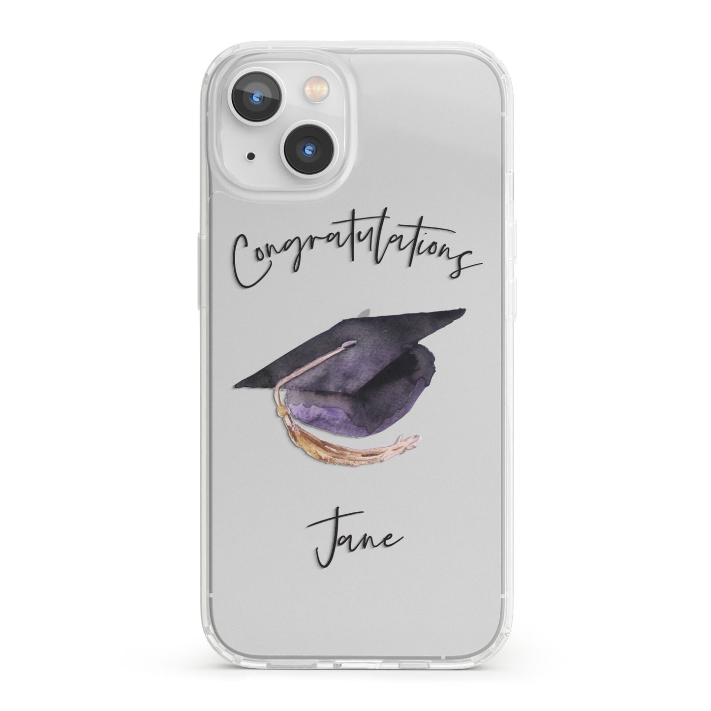 Congratulations Graduate Custom iPhone 13 Clear Bumper Case