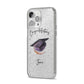 Congratulations Graduate Custom iPhone 14 Pro Max Glitter Tough Case Silver Angled Image