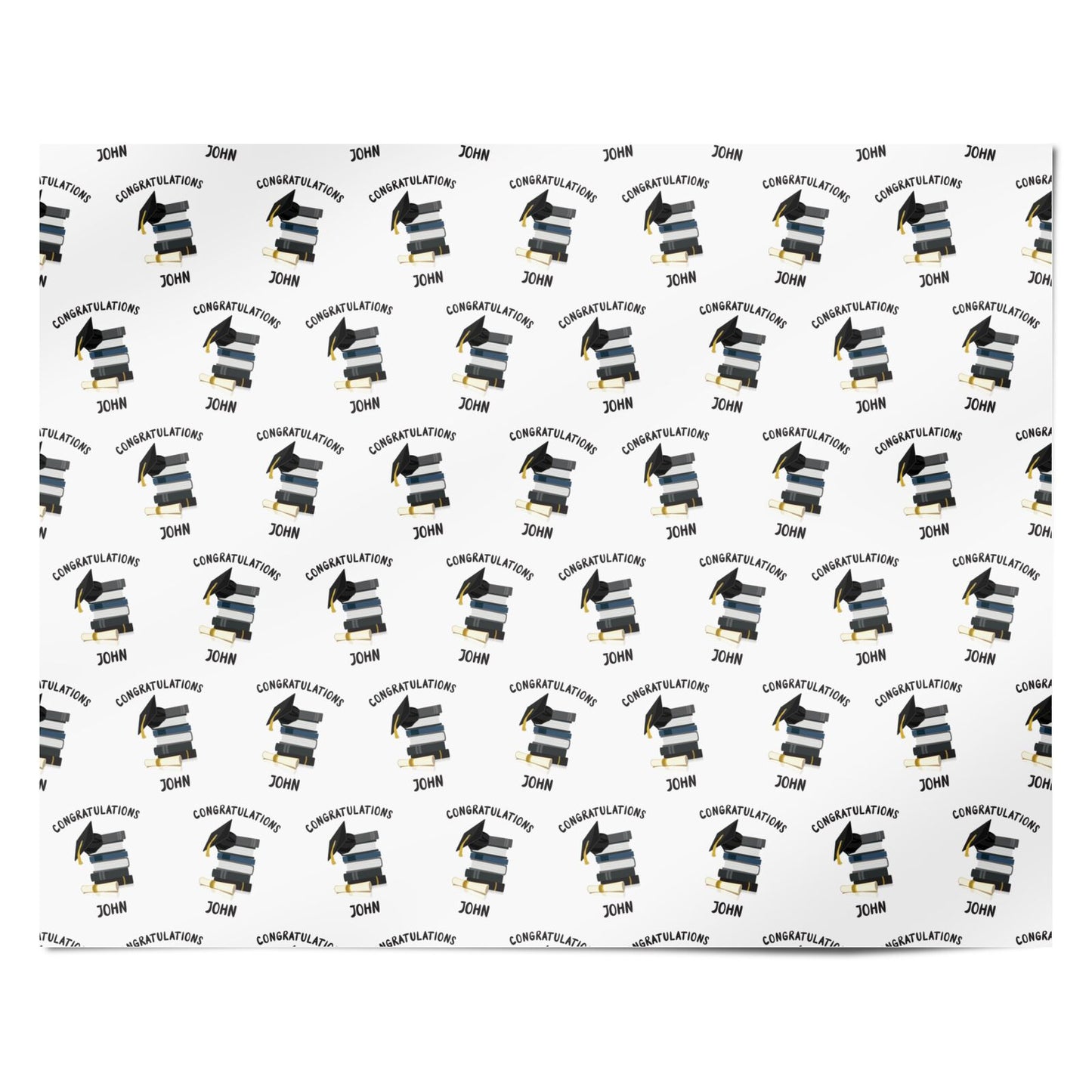 Congratulations Graduate Personalised Wrapping Paper Alternative