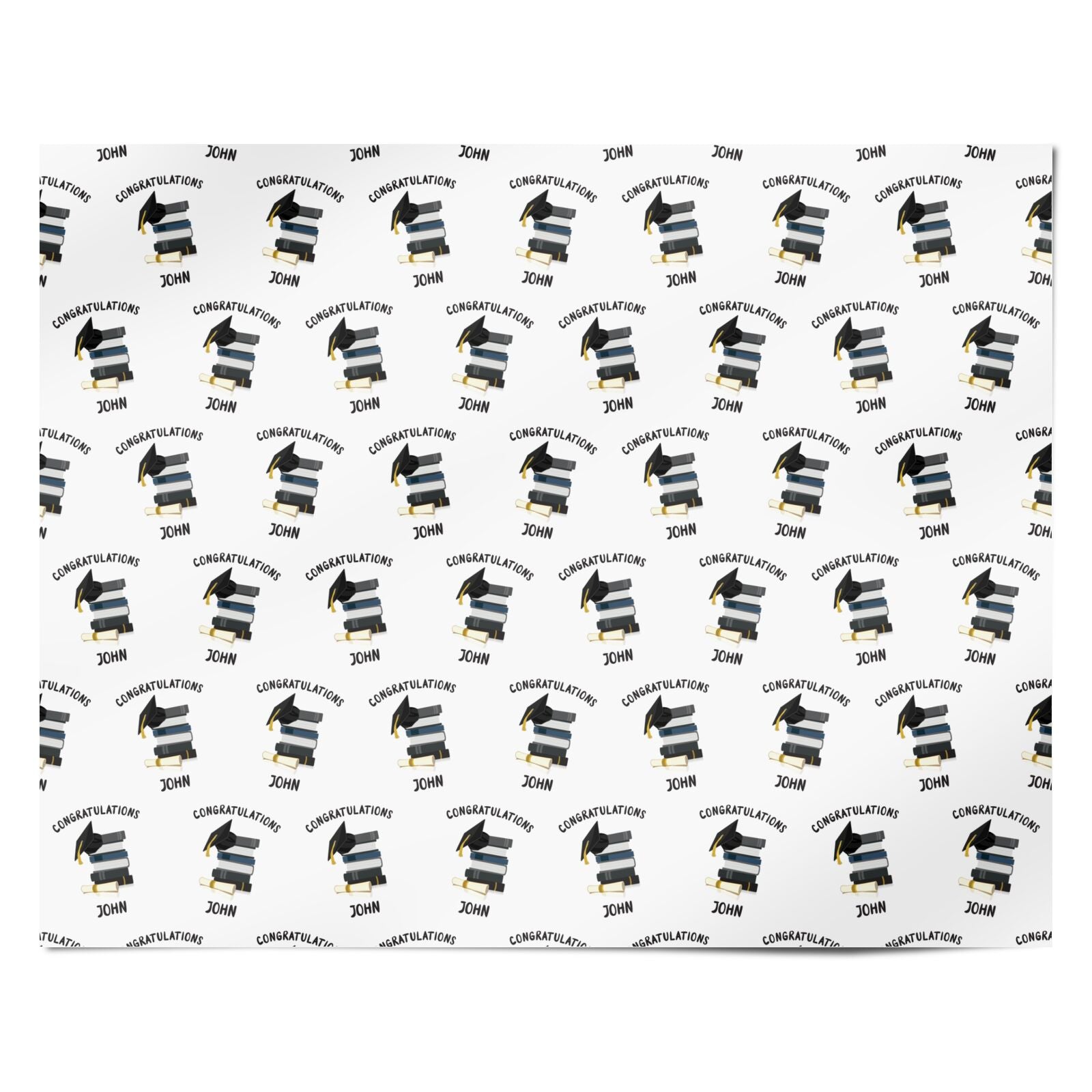 Congratulations Graduate Personalised Wrapping Paper Alternative
