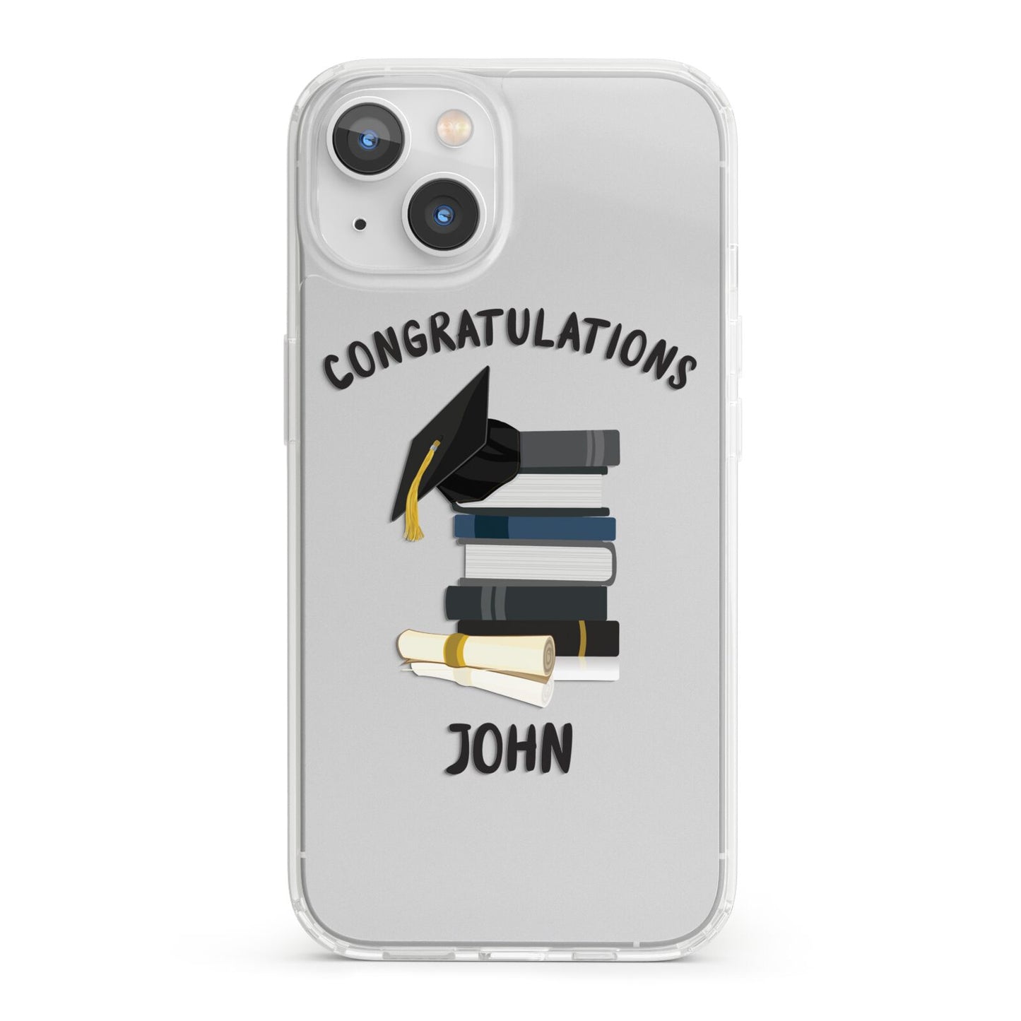 Congratulations Graduate iPhone 13 Clear Bumper Case