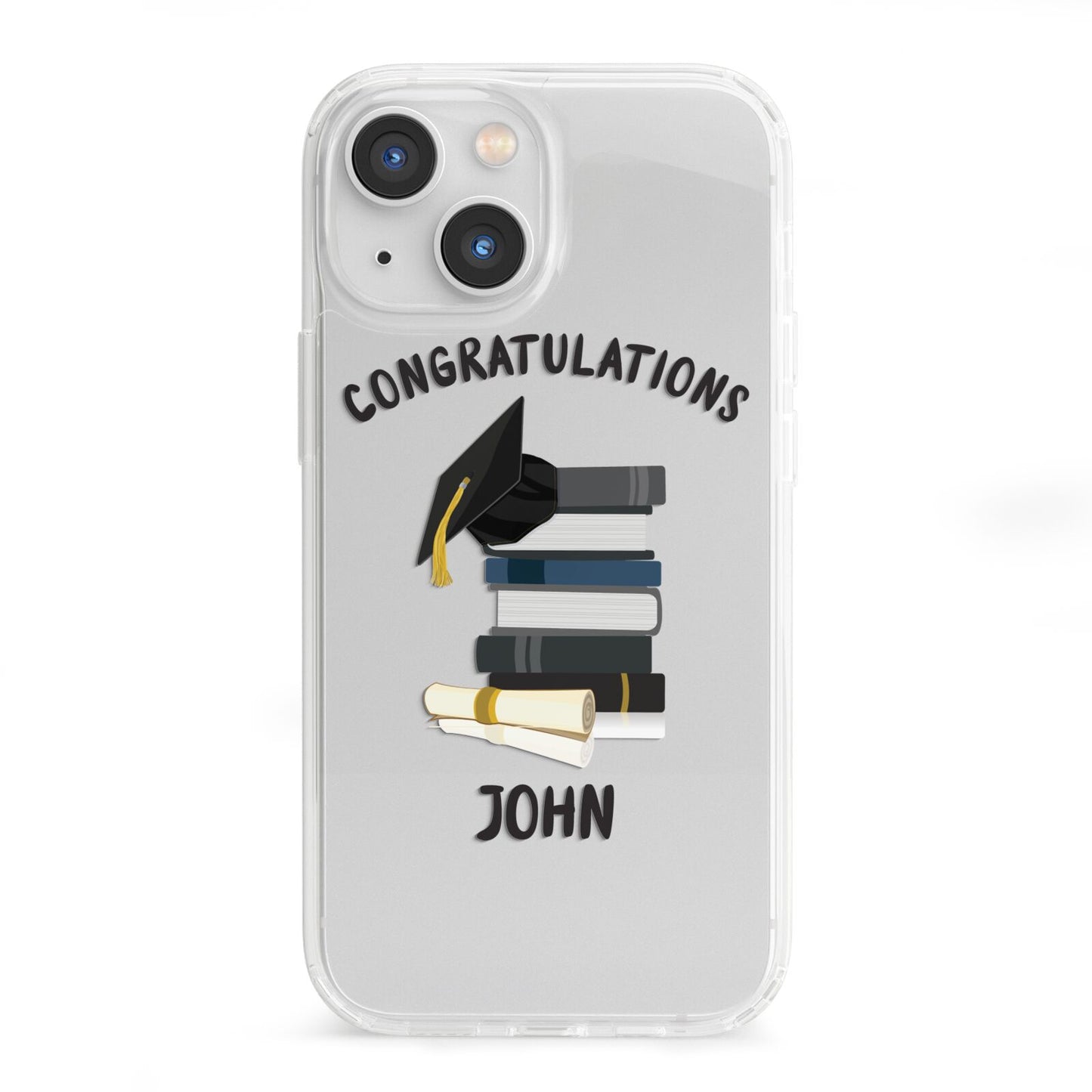 Congratulations Graduate iPhone 13 Mini Clear Bumper Case