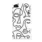 Continuous Abstract Face Apple iPhone 4s Case