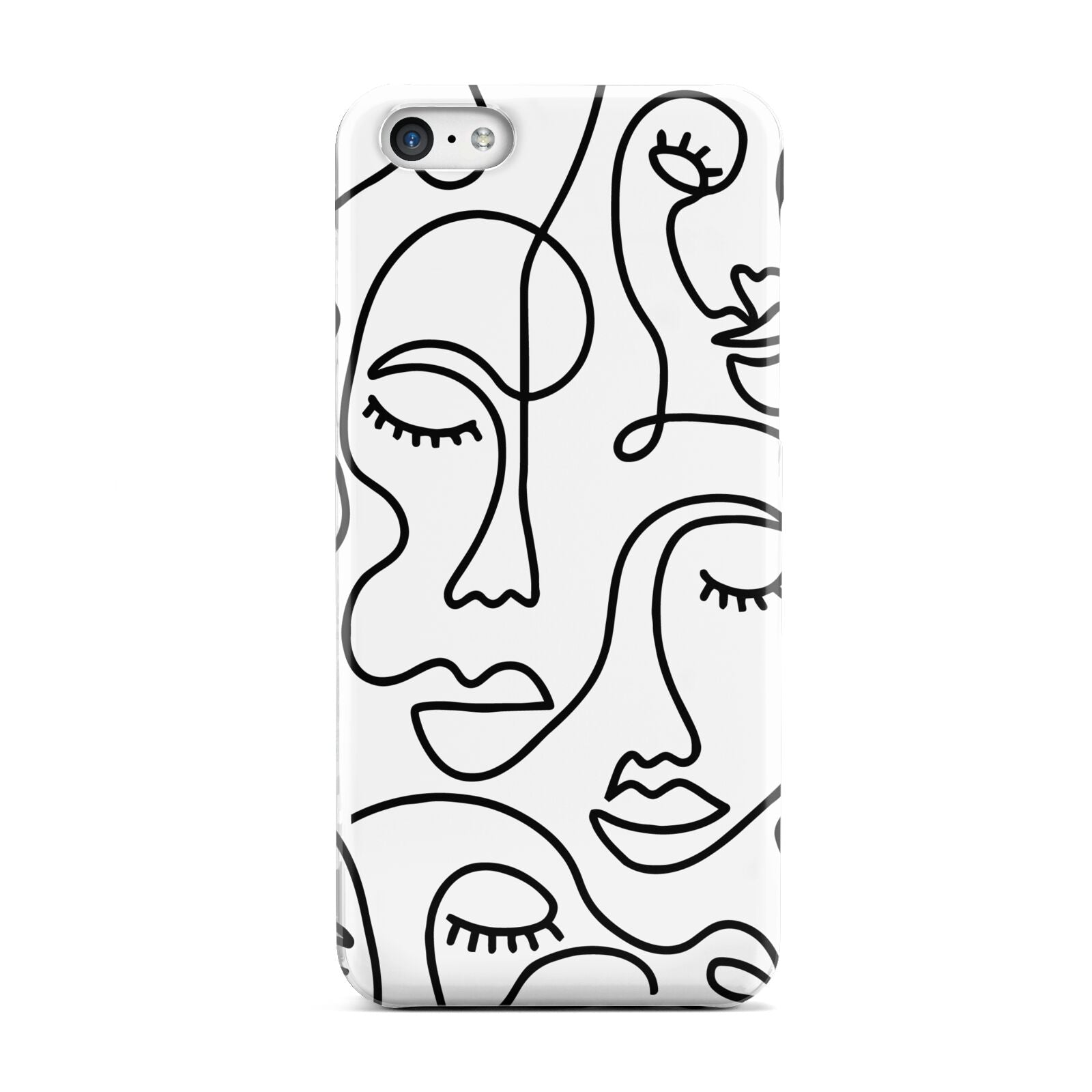 Continuous Abstract Face Apple iPhone 5c Case