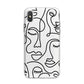 Continuous Abstract Face iPhone X Bumper Case on Silver iPhone Alternative Image 1