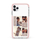 Couples Valentine Photo Collage Personalised iPhone 11 Pro Max Impact Pink Edge Case