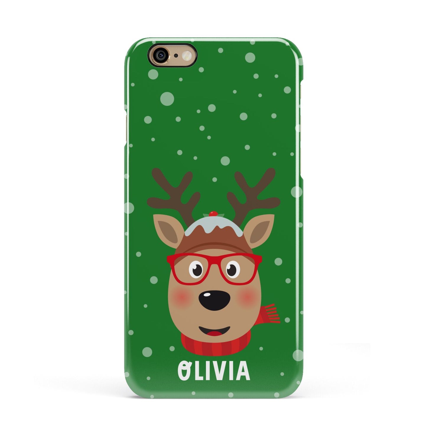 Create Your Own Reindeer Personalised Apple iPhone 6 3D Snap Case