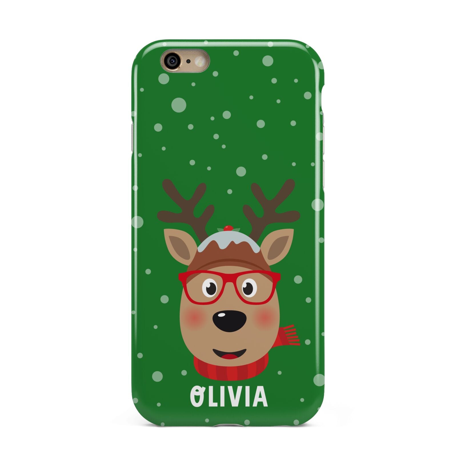 Create Your Own Reindeer Personalised Apple iPhone 6 3D Tough Case