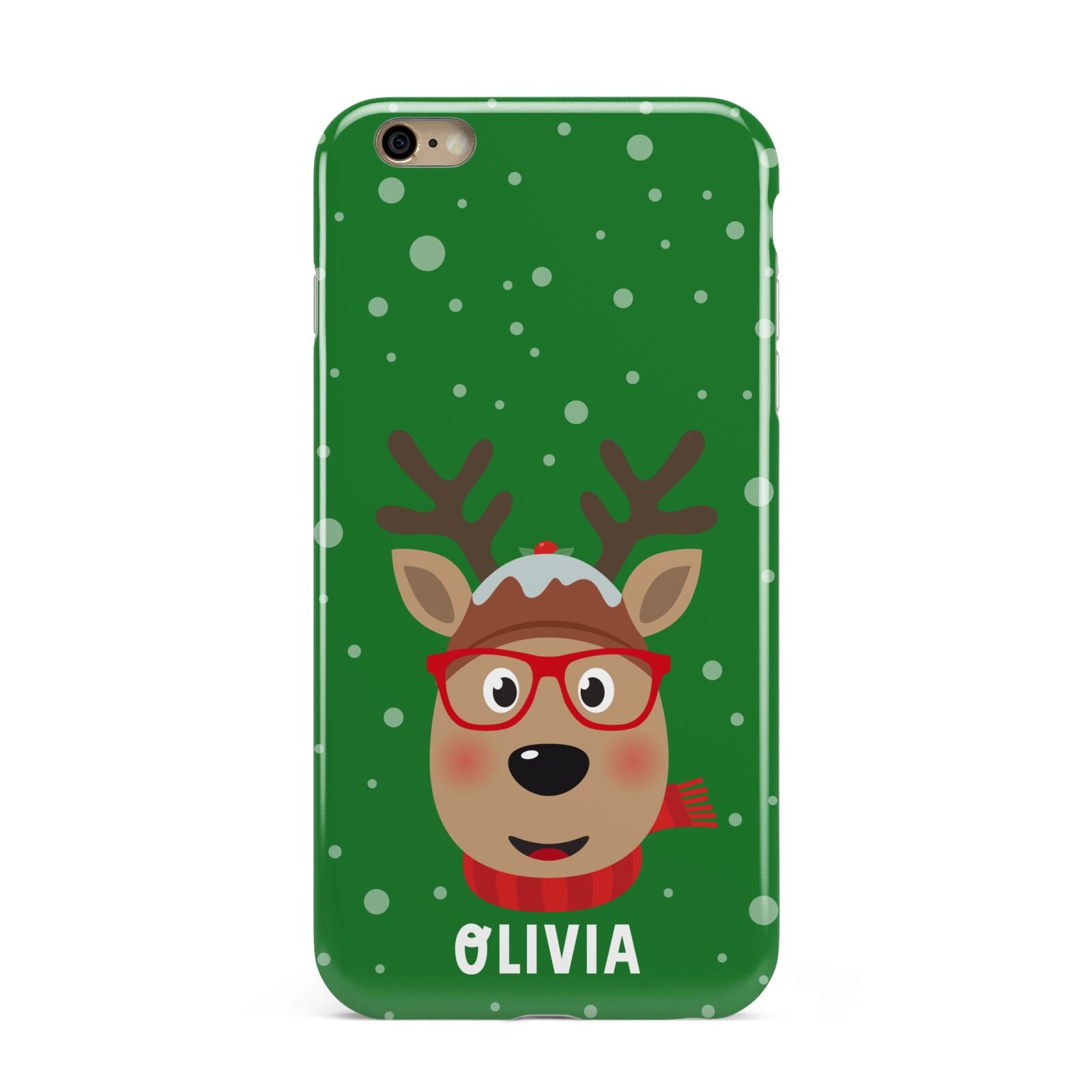 Create Your Own Reindeer Personalised Apple iPhone 6 Plus 3D Tough Case