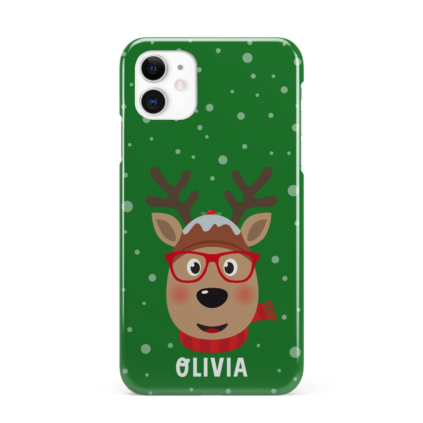 Create Your Own Reindeer Personalised iPhone 11 3D Snap Case