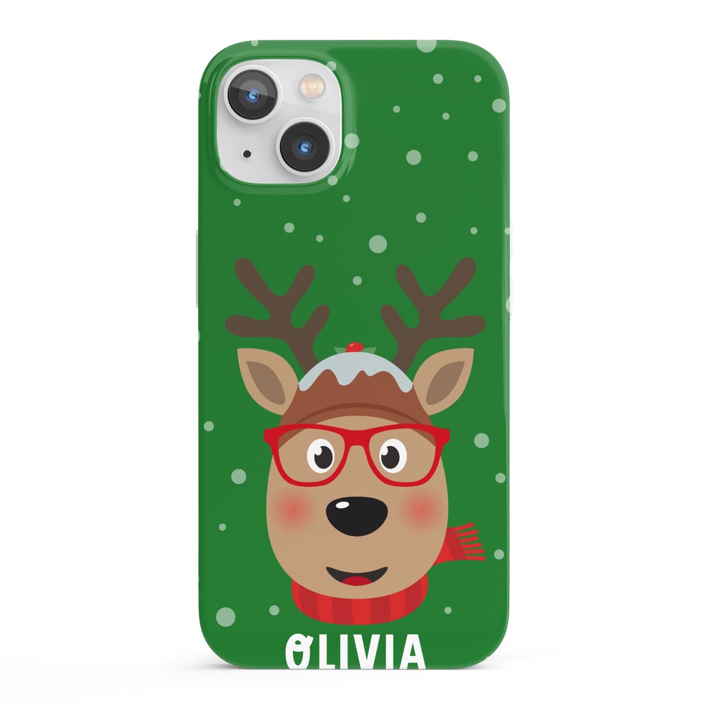 Create Your Own Reindeer Personalised iPhone 13 Full Wrap 3D Snap Case