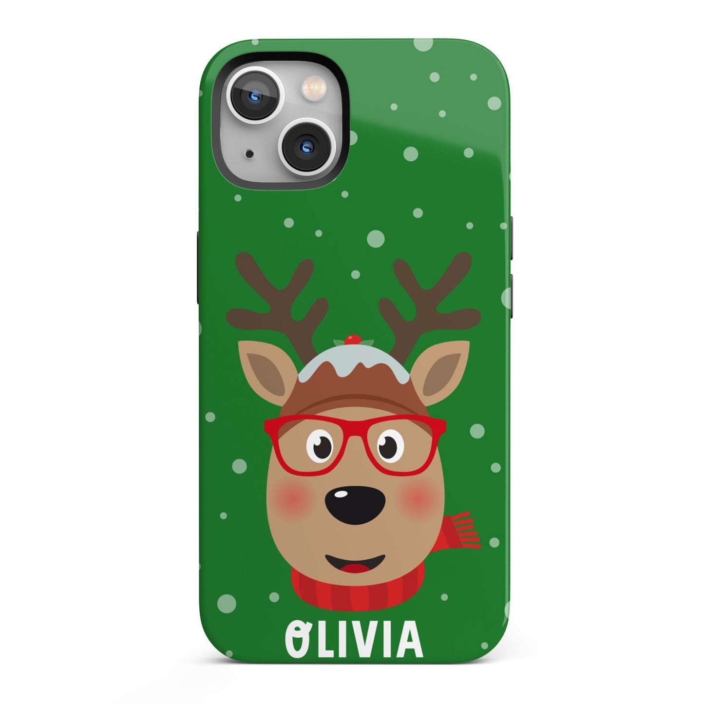 Create Your Own Reindeer Personalised iPhone 13 Full Wrap 3D Tough Case