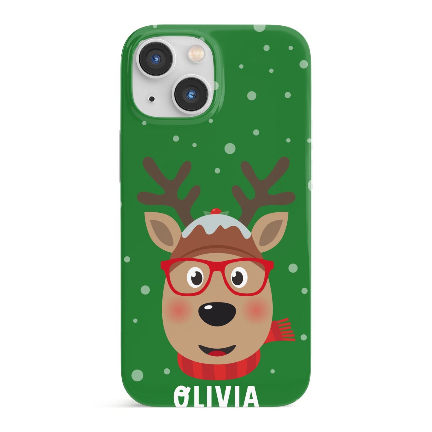 Create Your Own Reindeer Personalised iPhone 13 Mini Full Wrap 3D Snap Case