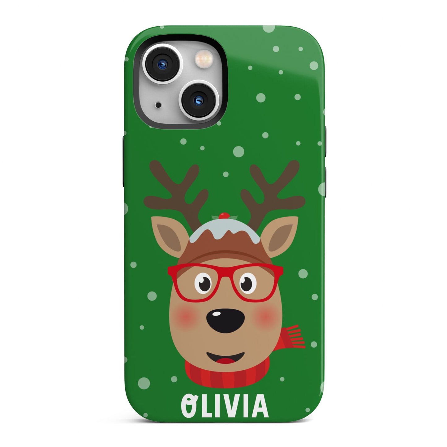 Create Your Own Reindeer Personalised iPhone 13 Mini Full Wrap 3D Tough Case