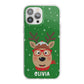 Create Your Own Reindeer Personalised iPhone 13 Pro Max TPU Impact Case with White Edges
