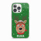 Create Your Own Reindeer Personalised iPhone 13 Pro TPU Impact Case with White Edges