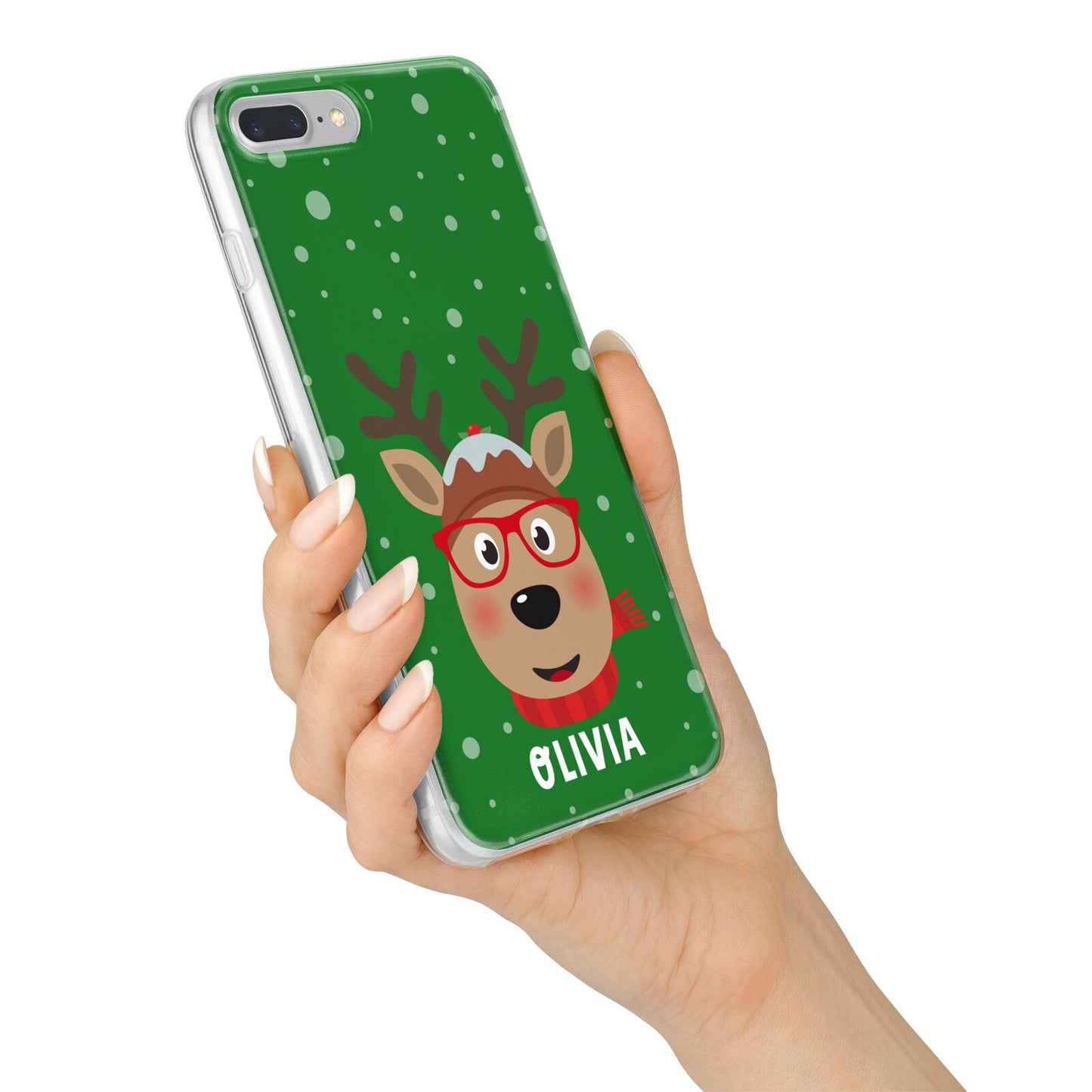 Create Your Own Reindeer Personalised iPhone 7 Plus Bumper Case on Silver iPhone Alternative Image