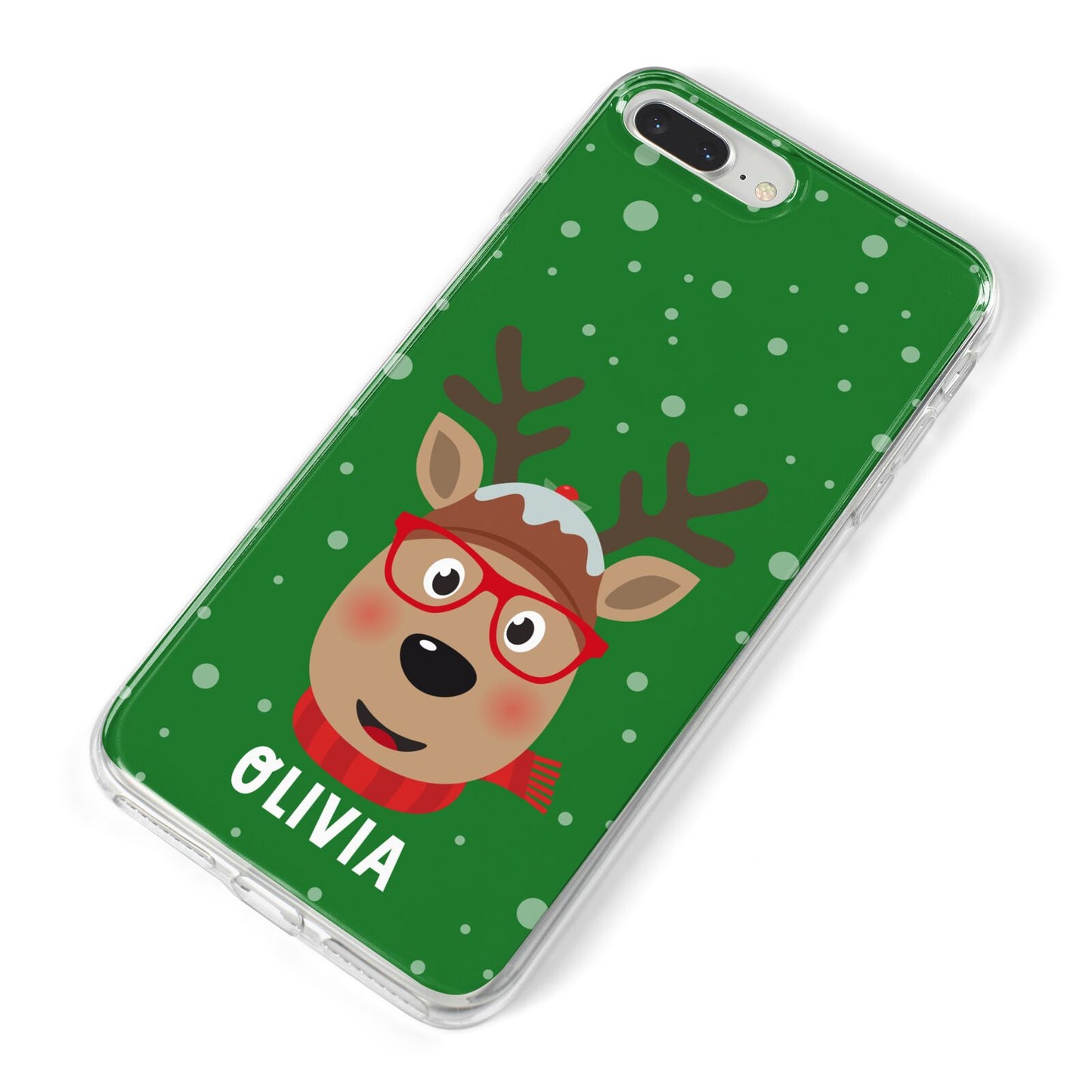 Create Your Own Reindeer Personalised iPhone 8 Plus Bumper Case on Silver iPhone Alternative Image