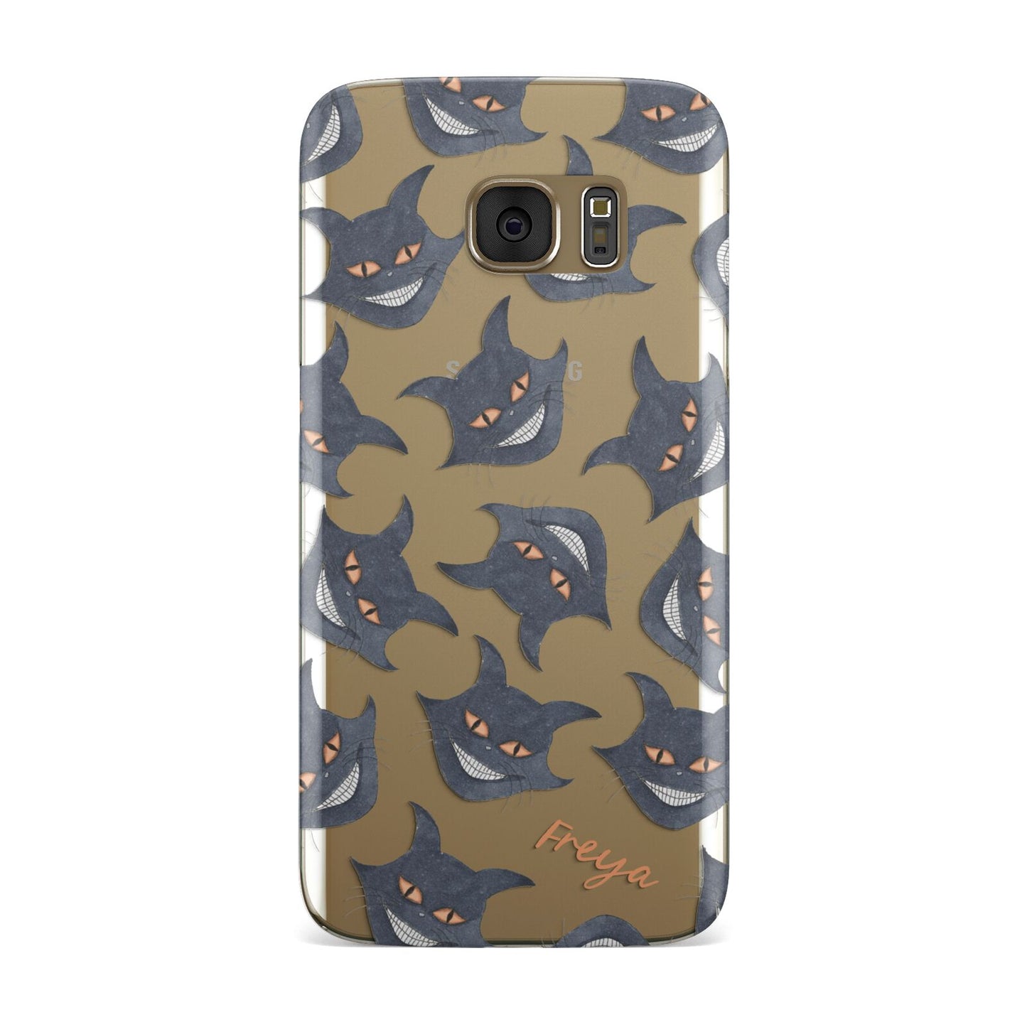 Creepy Cat Halloween Personalised Samsung Galaxy Case