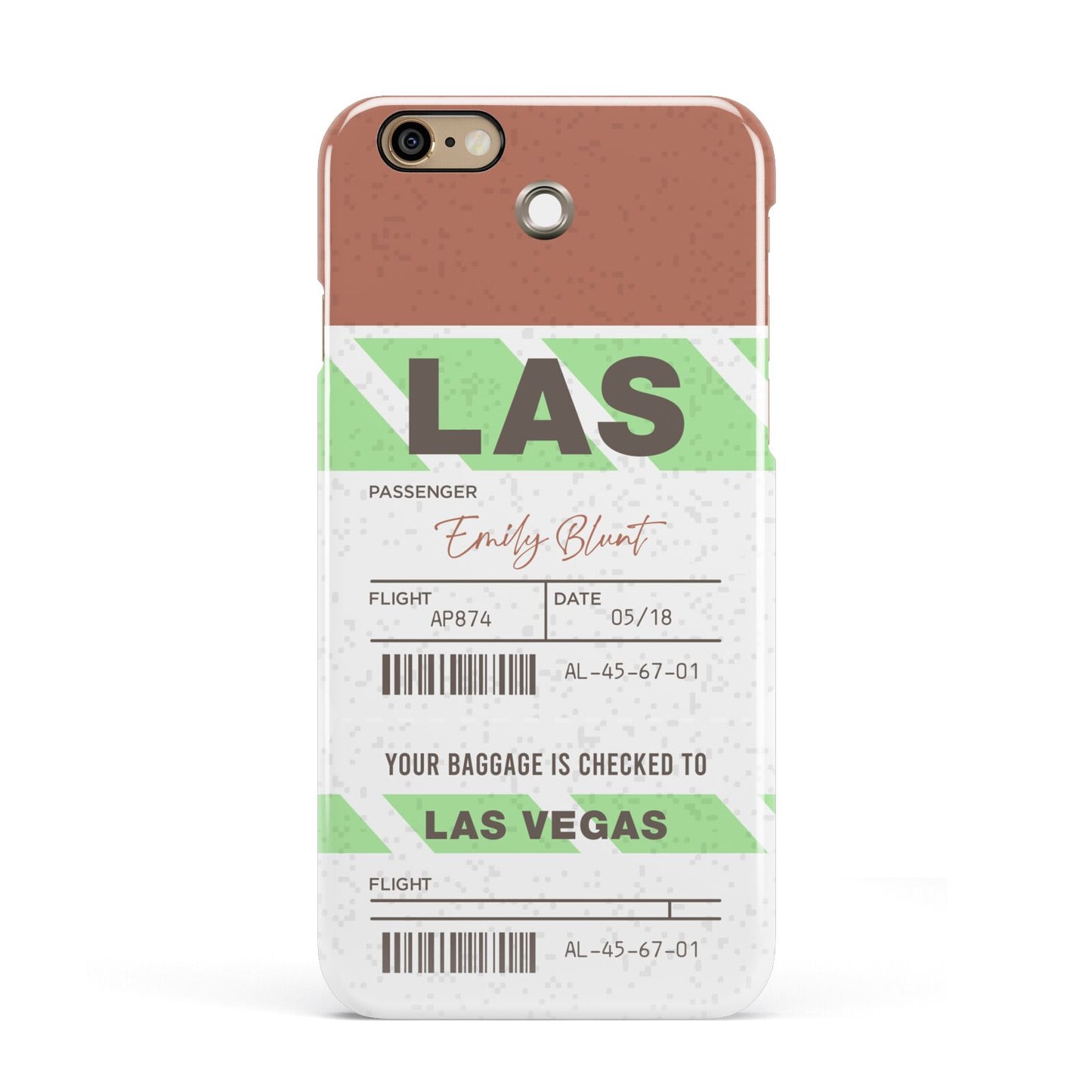 Custom Baggage Tag Apple iPhone 6 3D Snap Case