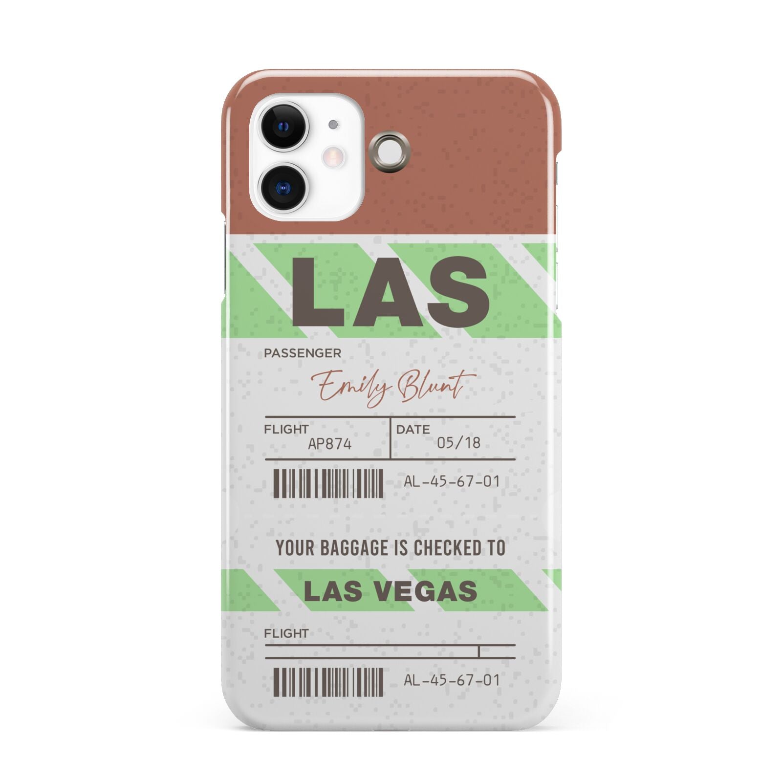 Custom Baggage Tag iPhone 11 3D Snap Case