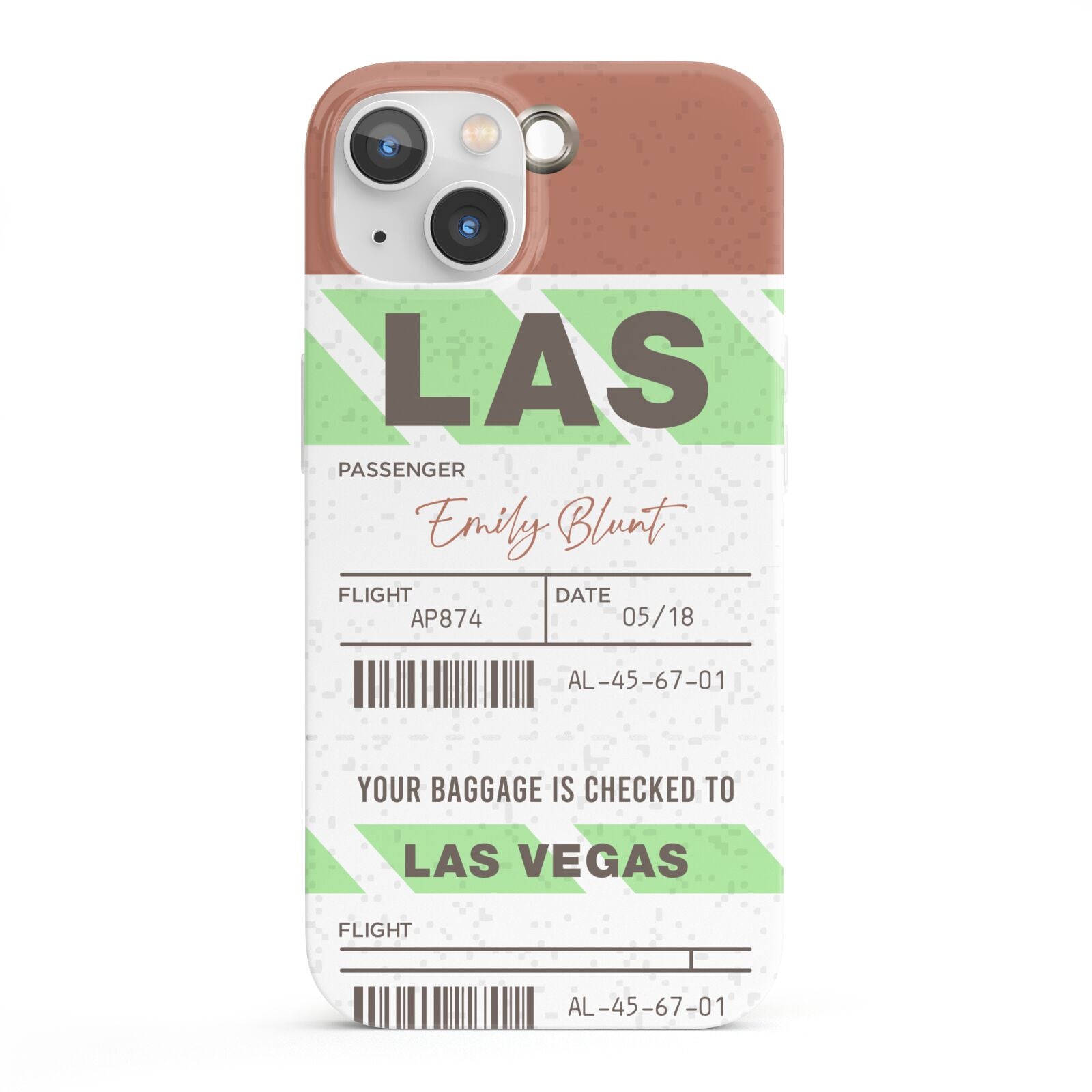 Custom Baggage Tag iPhone 13 Full Wrap 3D Snap Case