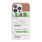 Custom Baggage Tag iPhone 13 Pro Clear Bumper Case