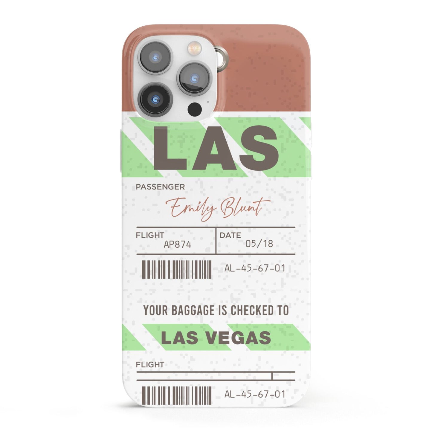 Custom Baggage Tag iPhone 13 Pro Max Full Wrap 3D Snap Case