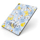 Custom Butterfly Apple iPad Case on Grey iPad Side View