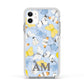 Custom Butterfly Apple iPhone 11 in White with White Impact Case