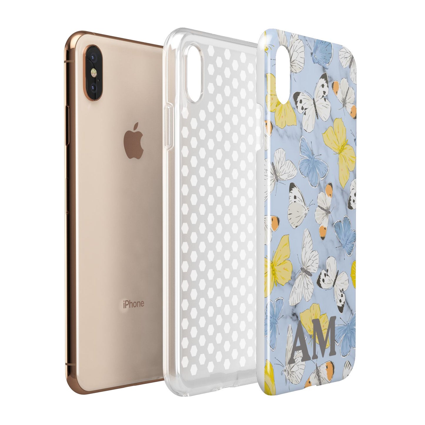 Custom Butterfly Apple iPhone Xs Max 3D Tough Case Expanded View