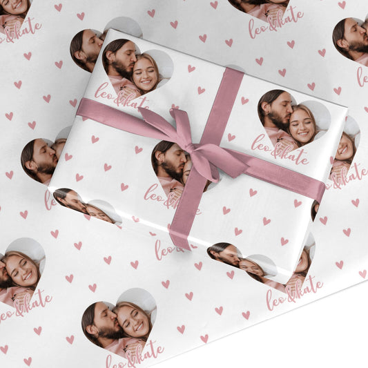 Custom Couples Photo Custom Wrapping Paper
