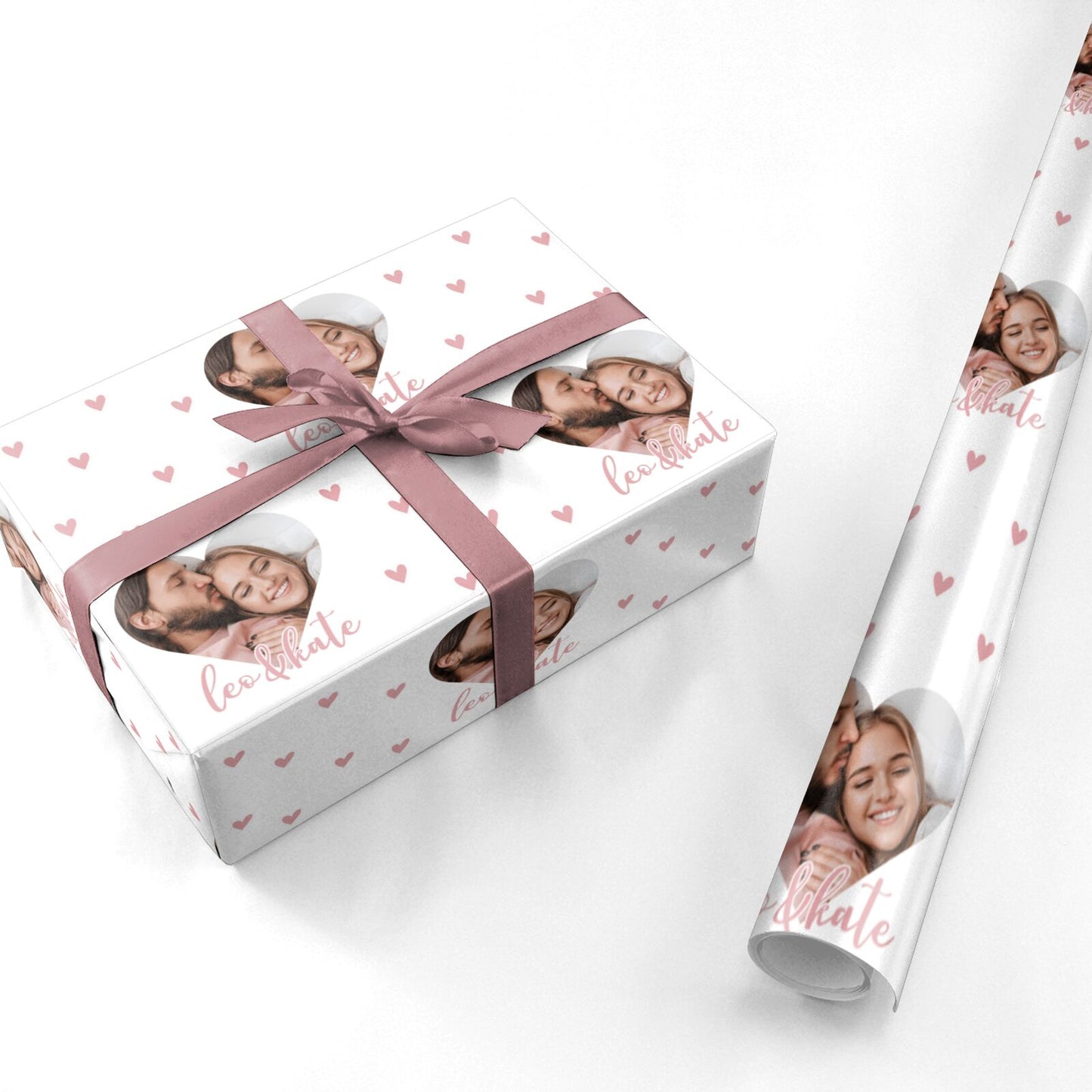 Custom Couples Photo Personalised Wrapping Paper