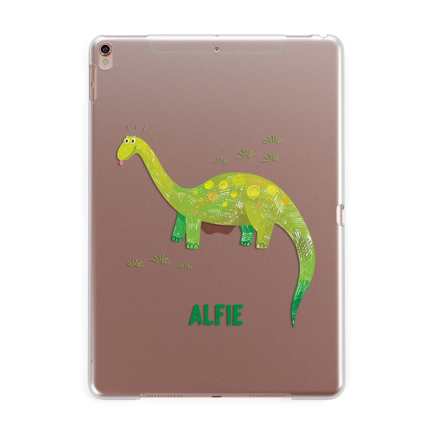 Custom Dinosaur Apple iPad Rose Gold Case