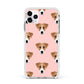 Custom Dog Apple iPhone 11 Pro Max in Silver with White Impact Case