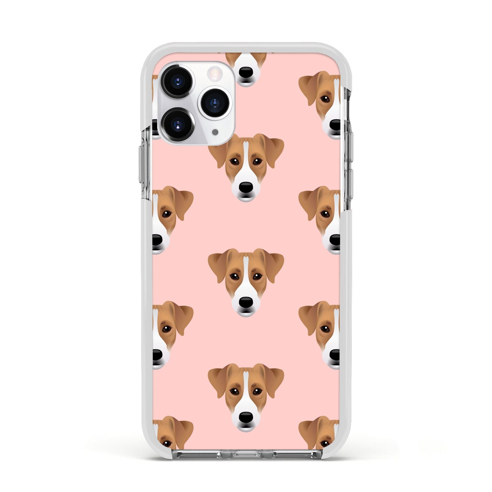 Custom Dog Apple iPhone 11 Pro in Silver with White Impact Case