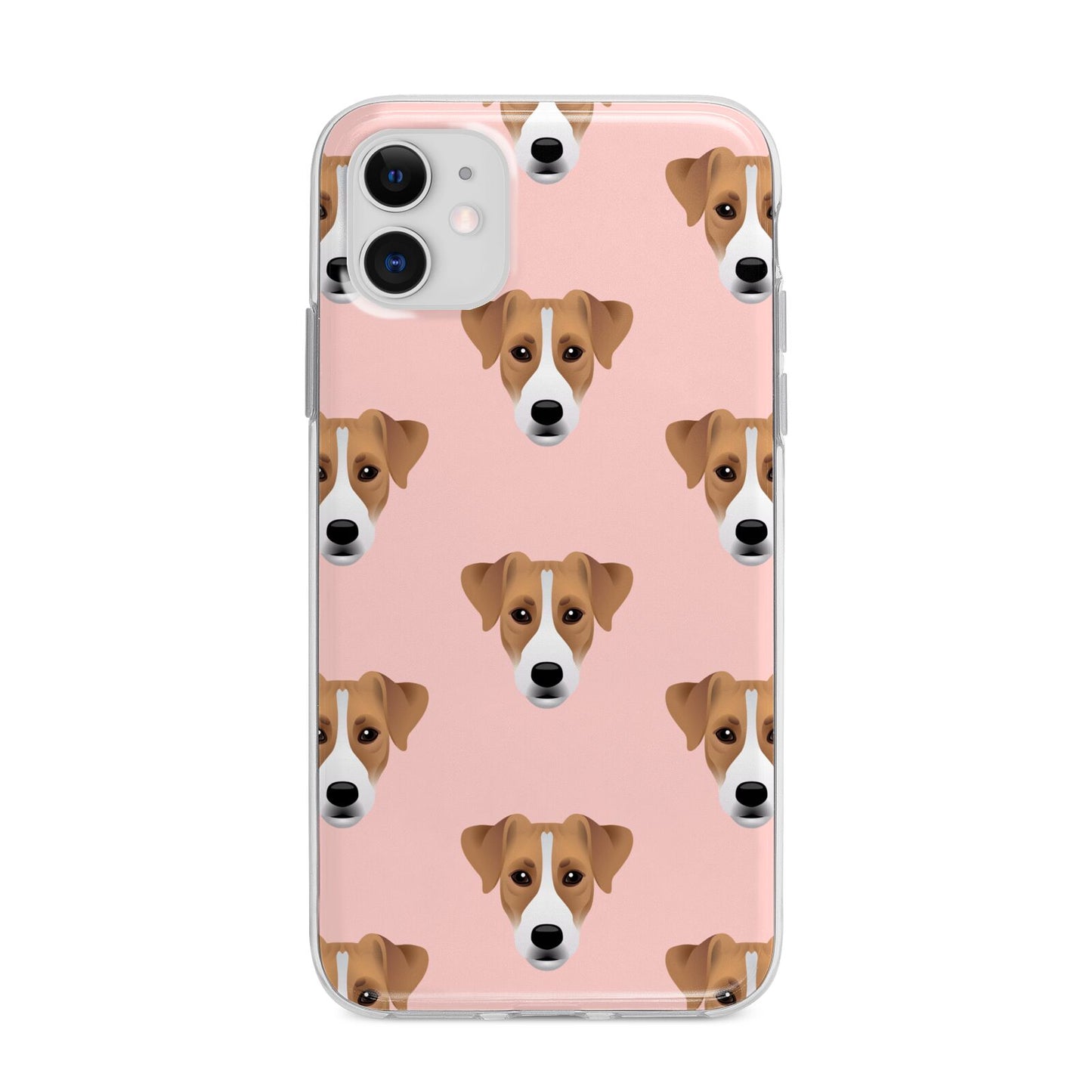 Custom Dog Apple iPhone 11 in White with Bumper Case