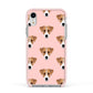 Custom Dog Apple iPhone XR Impact Case Pink Edge on Silver Phone