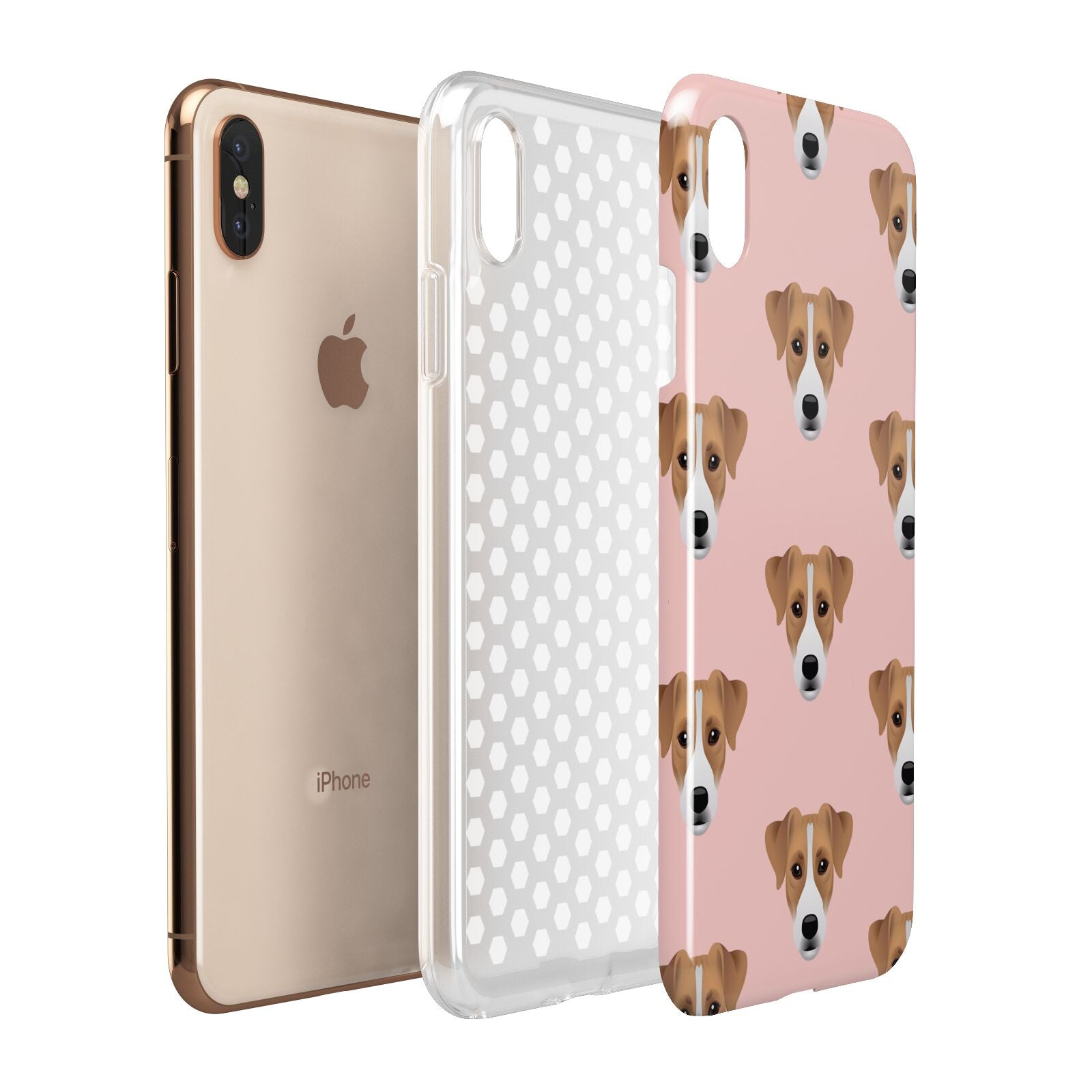 Custom Dog Apple iPhone Xs Max 3D Tough Case Expanded View