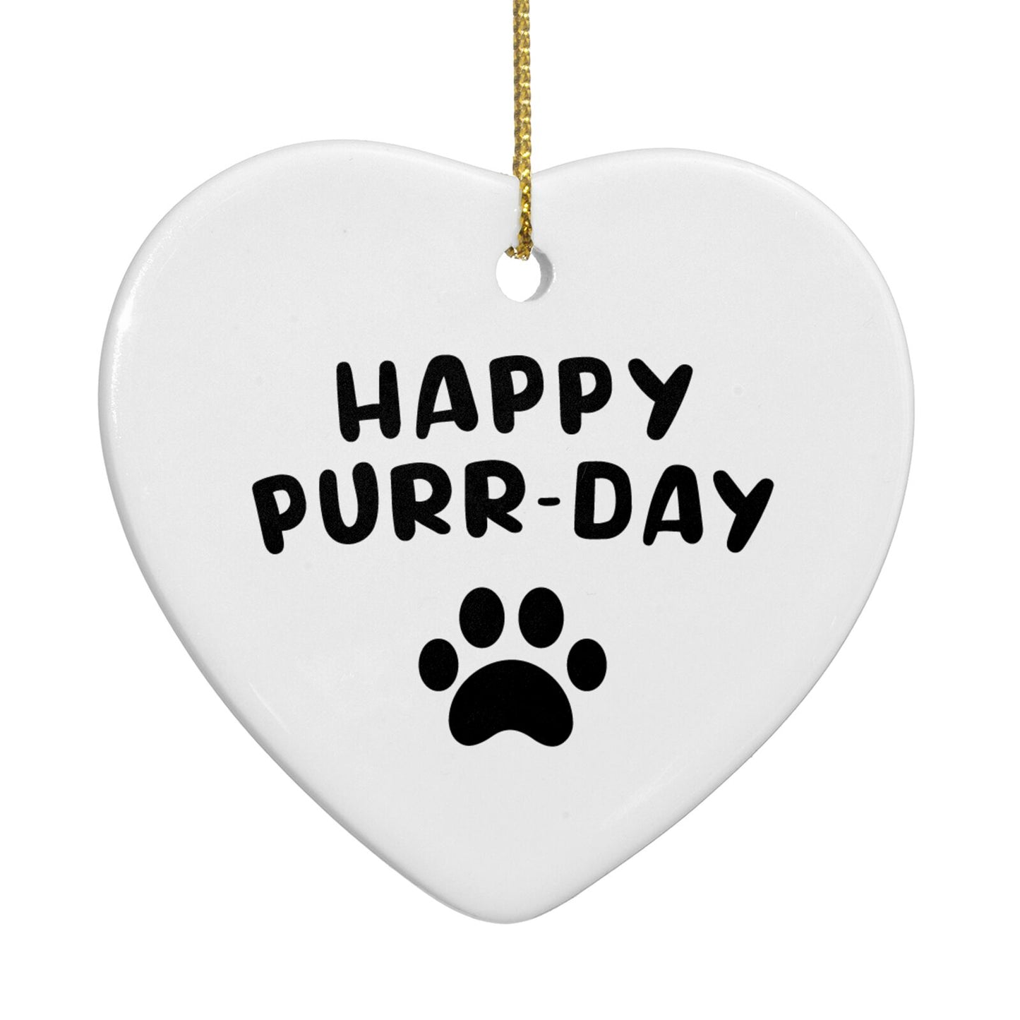 Custom Dog Heart Decoration Back Image