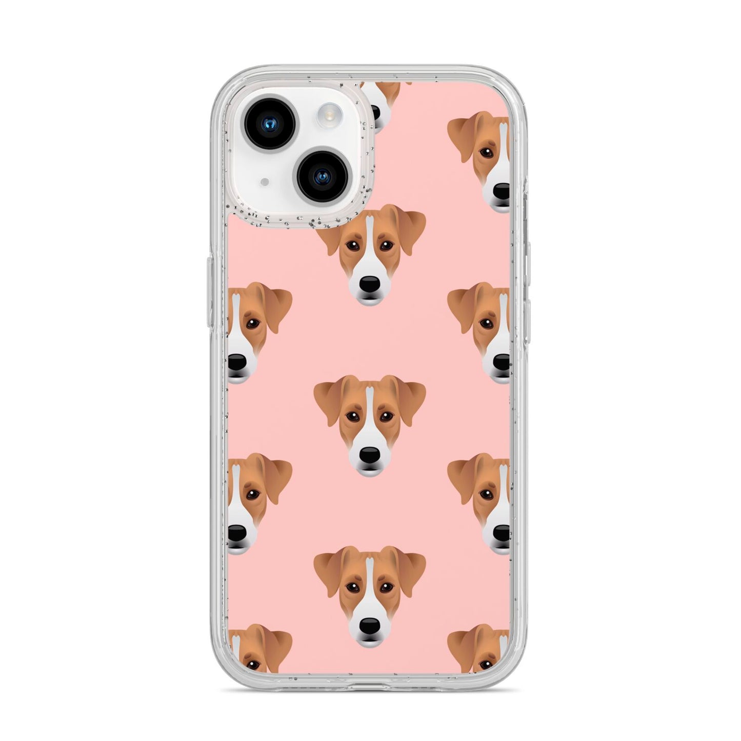 Custom Dog iPhone 14 Glitter Tough Case Starlight