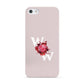 Custom Dual Initial Floral Apple iPhone 5 Case