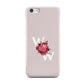 Custom Dual Initial Floral Apple iPhone 5c Case